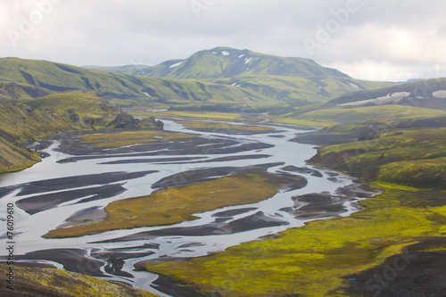 Famous icelandic hiking destination, Iceland, landmannalaugar