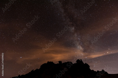 Sternenhimmel   ber Teneriffa  Teide Nationalpark