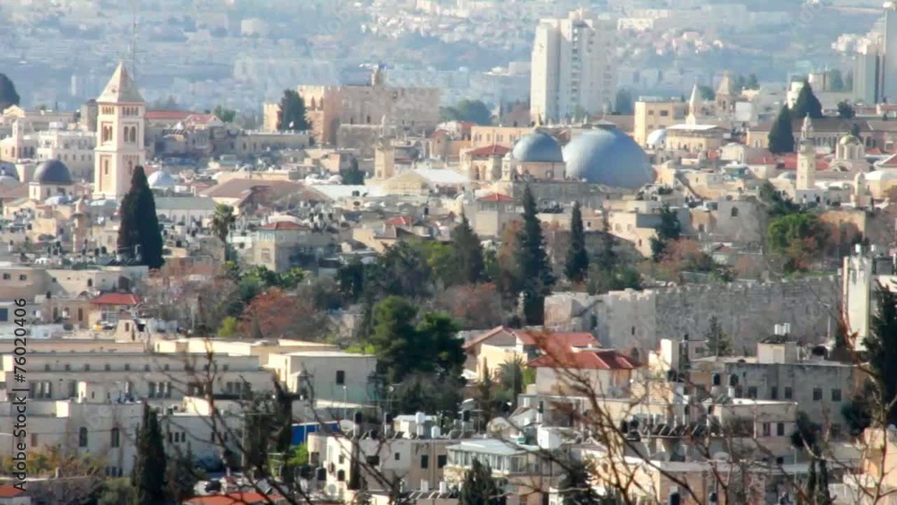 Old Jerusalem landscape from Mount Scopus Old Jerusalem landscape from Mount Scopus