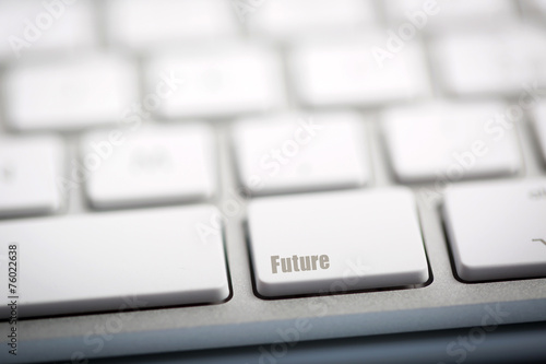 The word  FUTURE  written on keyboard.