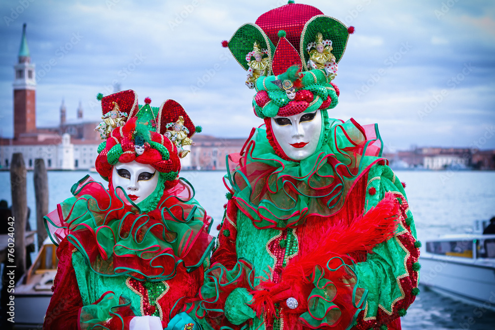 Funny carneval mask in Venice - Venetian Costume