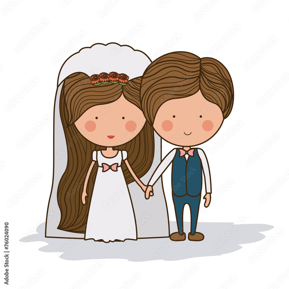 Romantic day design, vector illustration