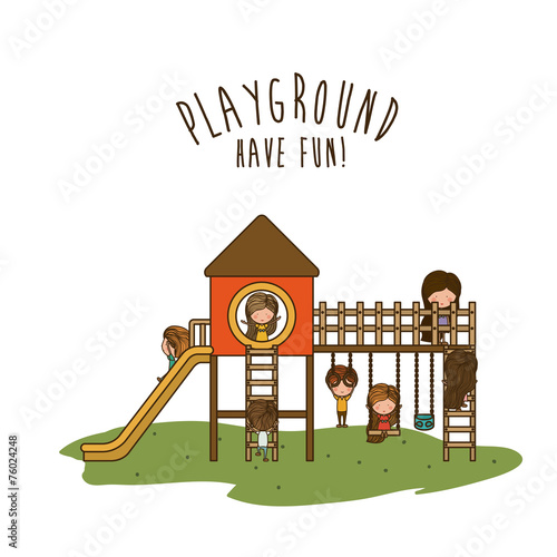 Playground design, vector illustration.