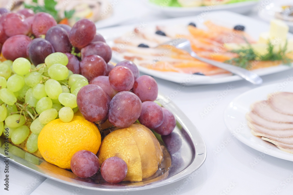 fruit platter on a Banquet table fruit platter on a Banquet table