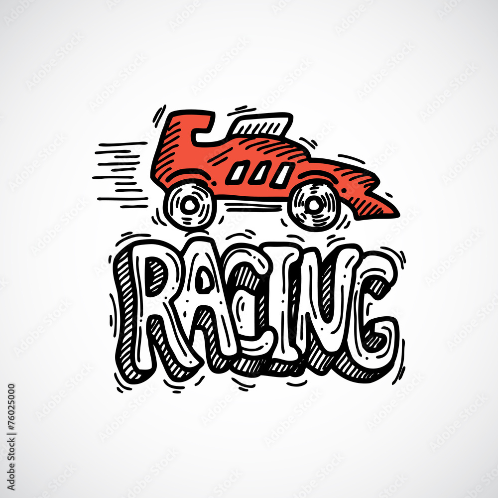 Racing Icon Sketch