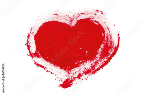 Red pigment heart