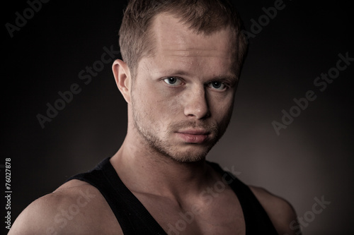 Handsome athlete