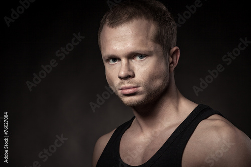 Handsome athlete