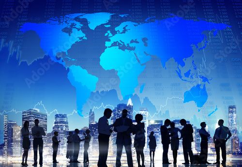 Wallpaper Mural Business Global Cityscape Architecture Building Business Concept Torontodigital.ca