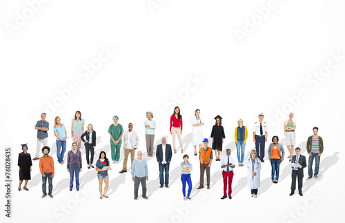 Diverse Large Group People Multiethnic Group Concept