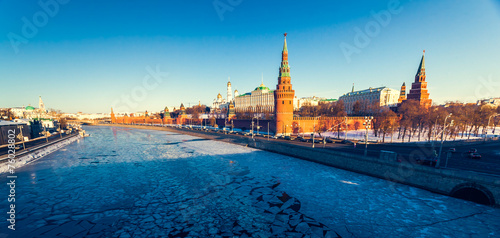 The Grand Kremlin Palace and Kremlin wall
