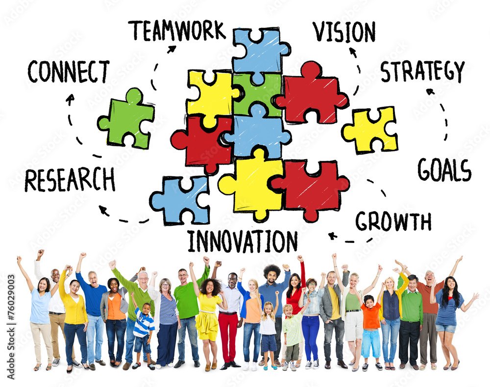 Teamwork Team Connection Strategy Partnership Support Concept Teamwork Team Connection Strategy Partnership Support Concept