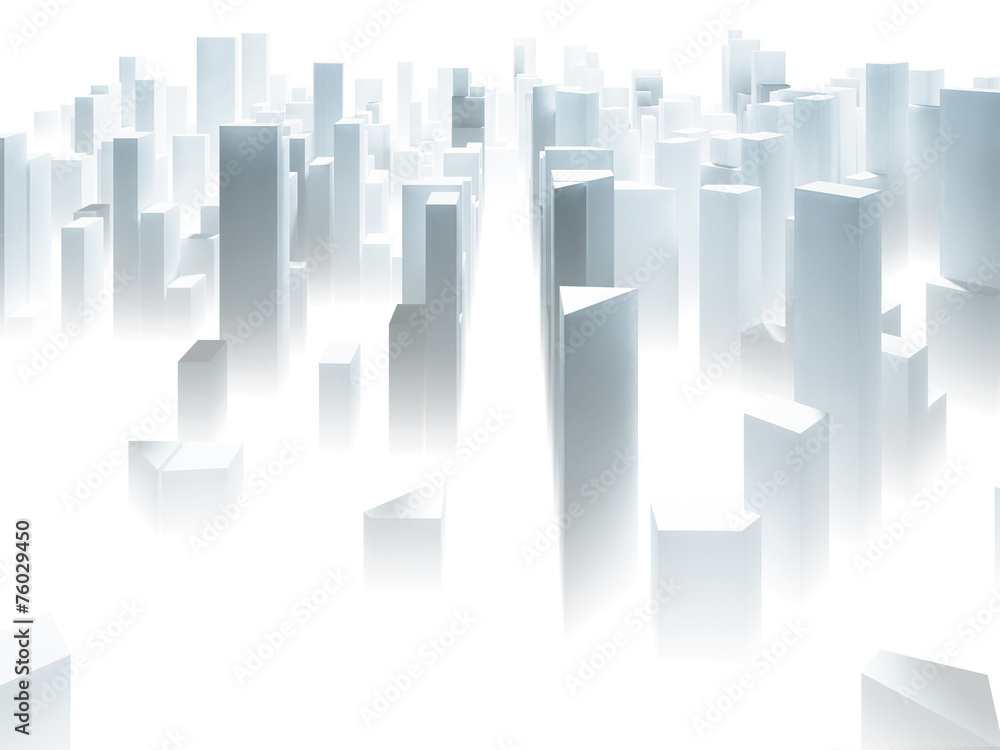 Abstract simple paper city background with skyscrapers Abstract simple paper city background with skyscrapers