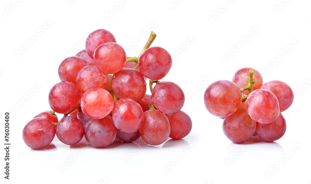 red grape isolated on white background