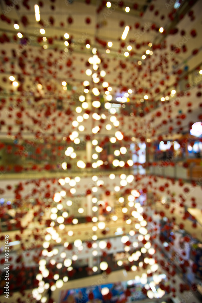 Christmas tree from light for Christmas