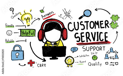 Customer Service Support Assistance Service Help Guide Concept