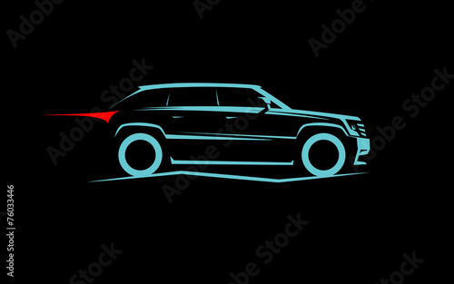 stylized off-road car