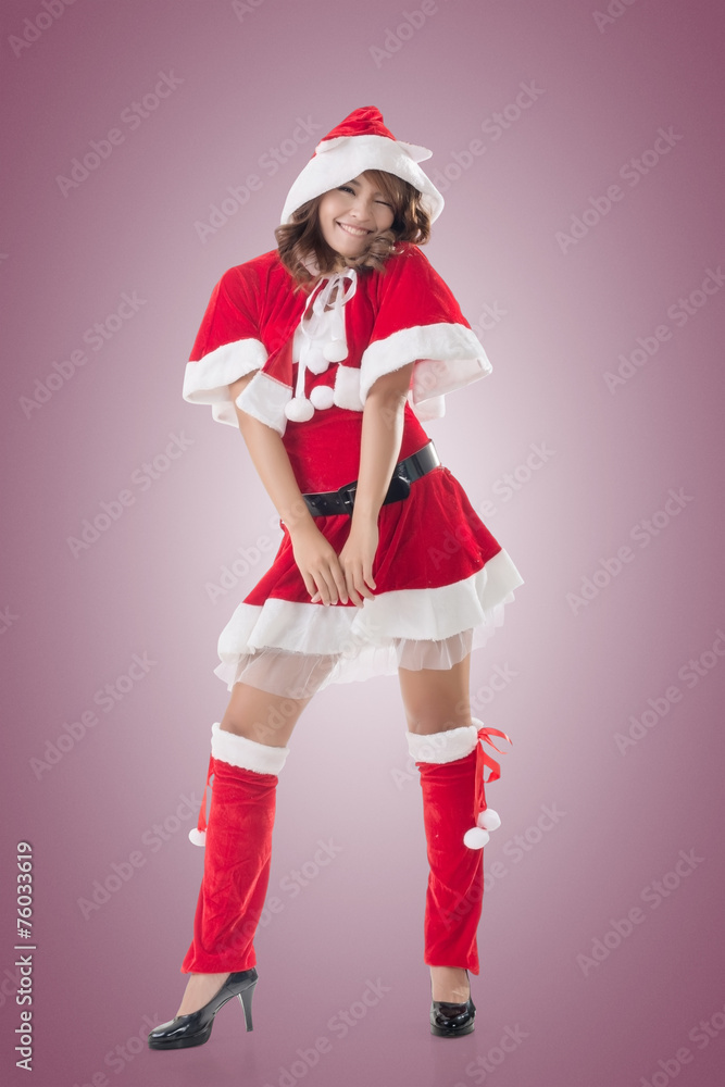 Attractive Christmas lady Attractive Christmas lady