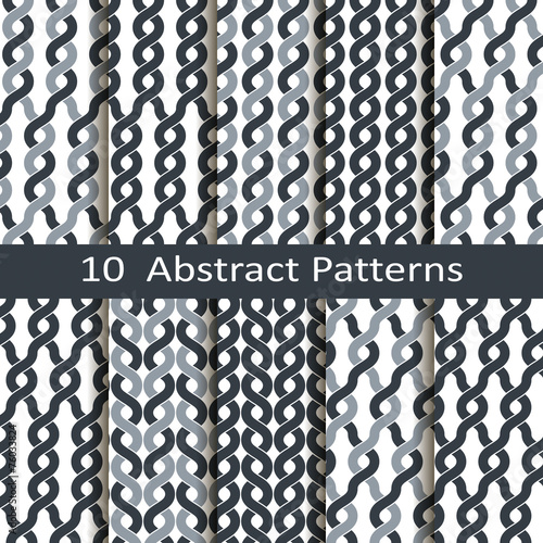 set of ten abstract patterns