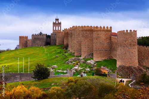 town walls. Avila, Spain photo