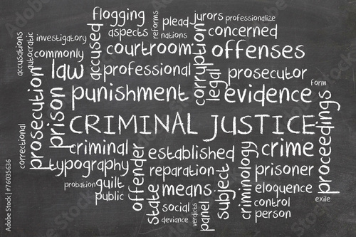 Word cloud for Criminal justice