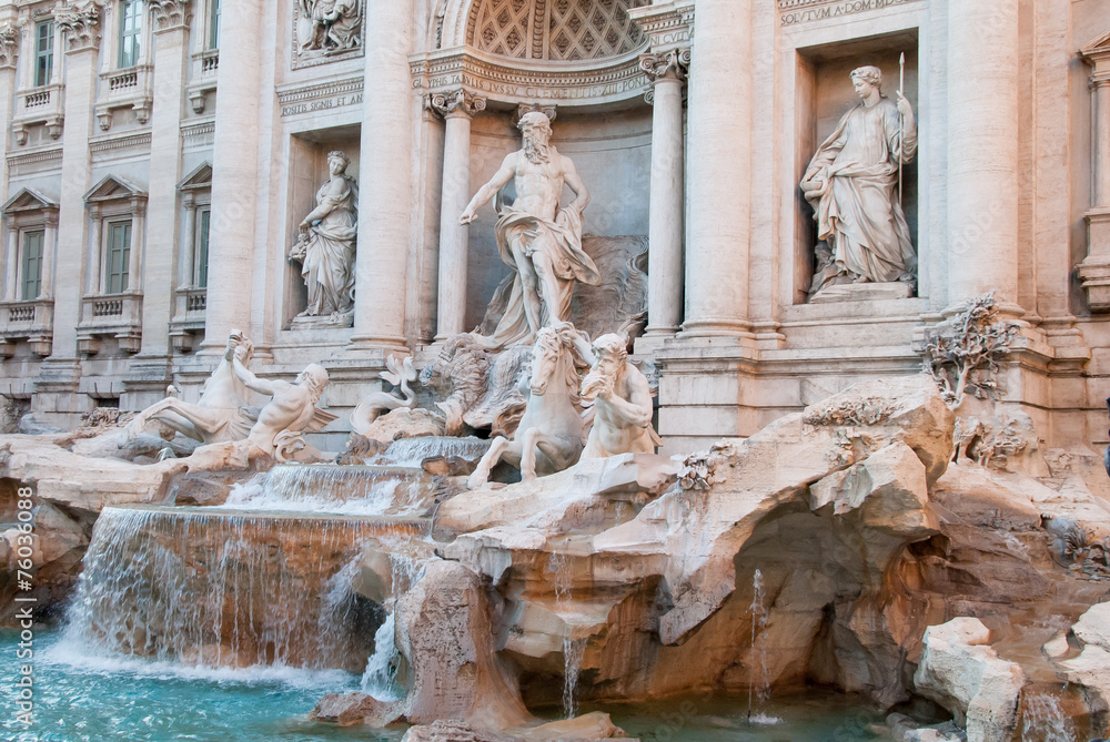 The Trevi fountains in Rome, Italy III. The Trevi fountains in Rome, Italy III.