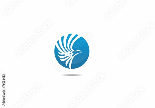 ogo eagle blue vector
