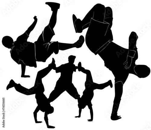 breakdance silhouette break dance