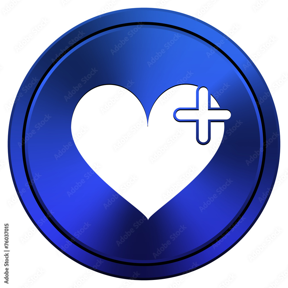 Heart with cross icon