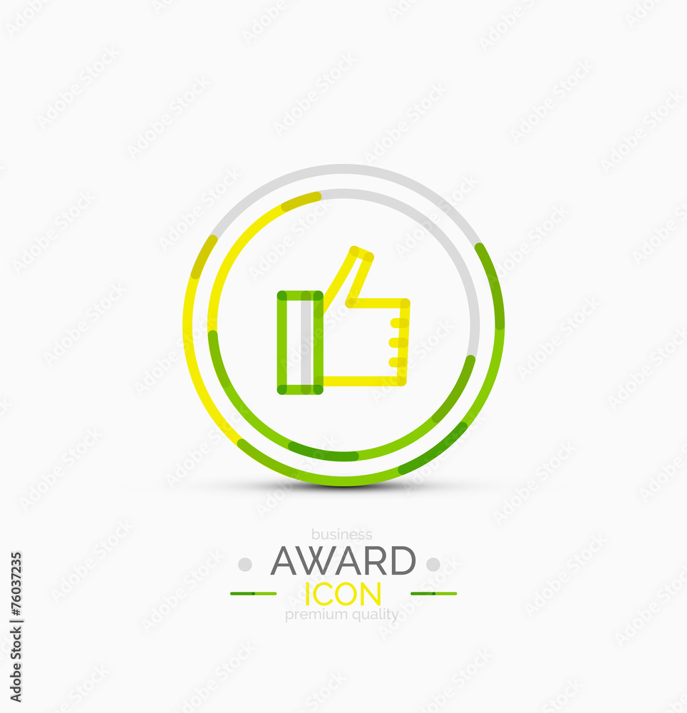 Thumb up icon, logo design Thumb up icon, logo design