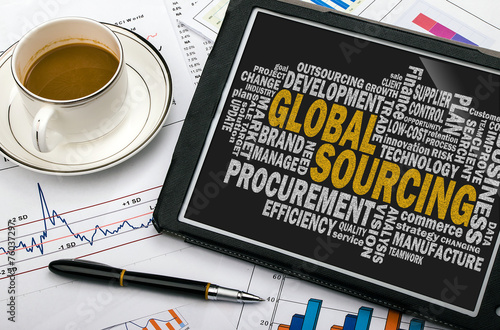 Fotografi global sourcing word cloud