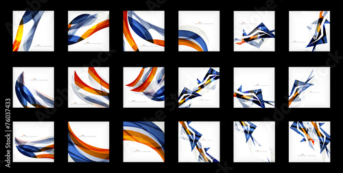 Large set of abstract backgrounds