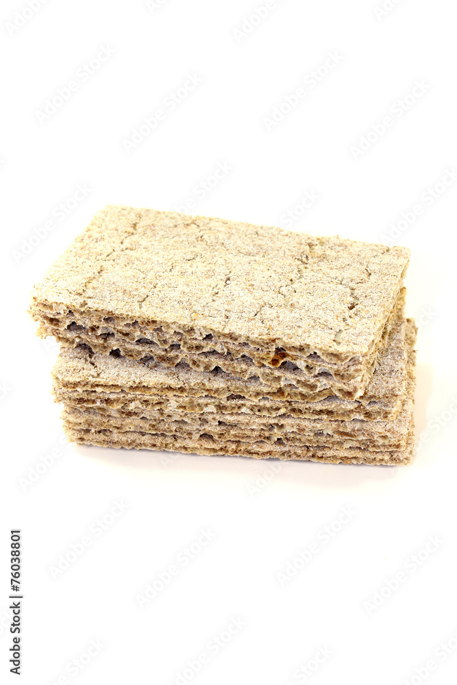 ein kleiner Stapel Knäckebrot ein kleiner Stapel Knäckebrot