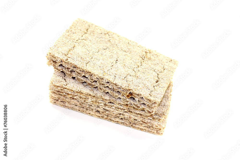 ein kleiner Stapel frisches Knäckebrot ein kleiner Stapel frisches Knäckebrot