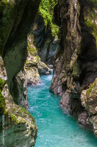 Tolmin gorge, nature, Slovenia