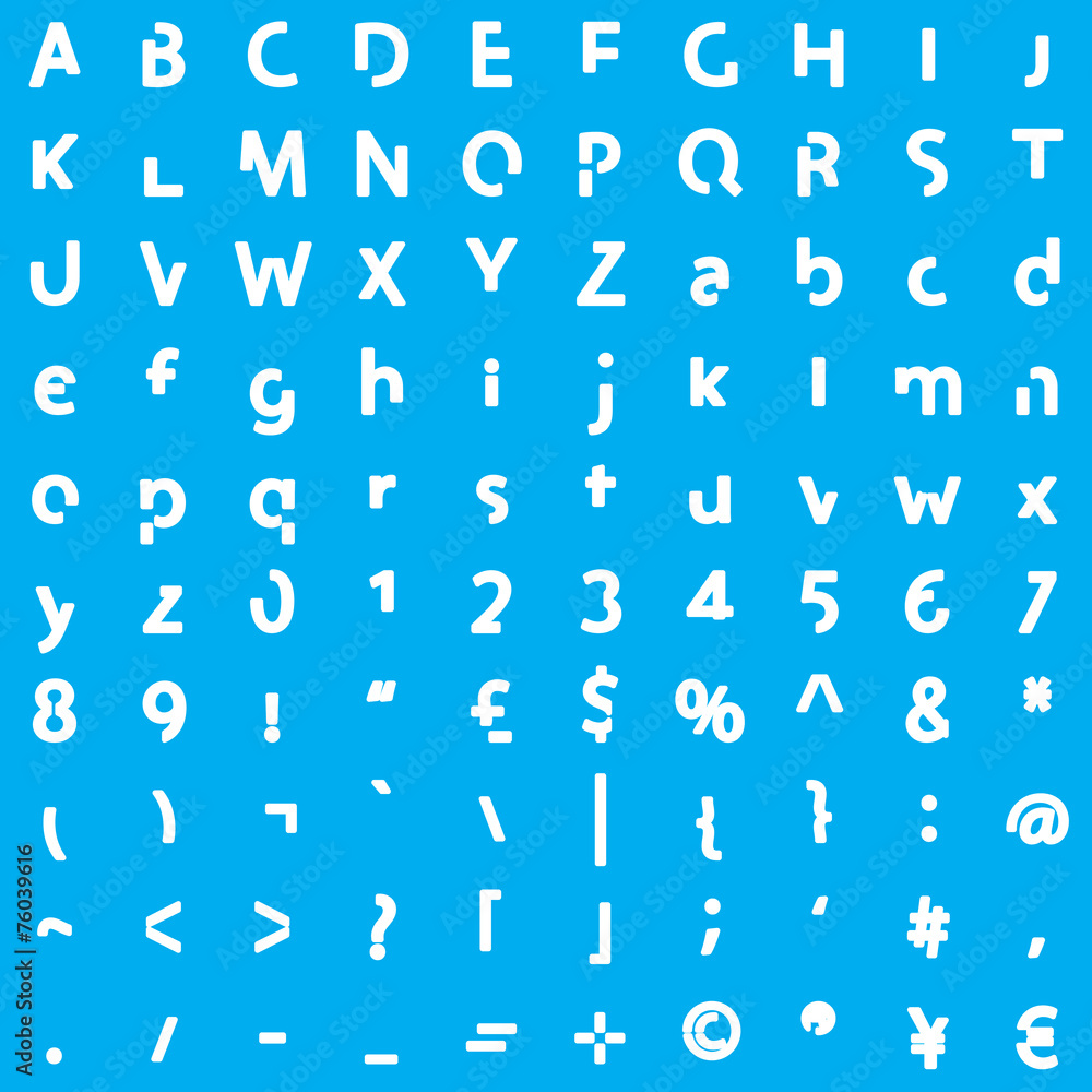 Inividual Alphabet Characters of a Custom Font - Elements Bold Inividual Alphabet Characters of a Custom Font - Elements Bold