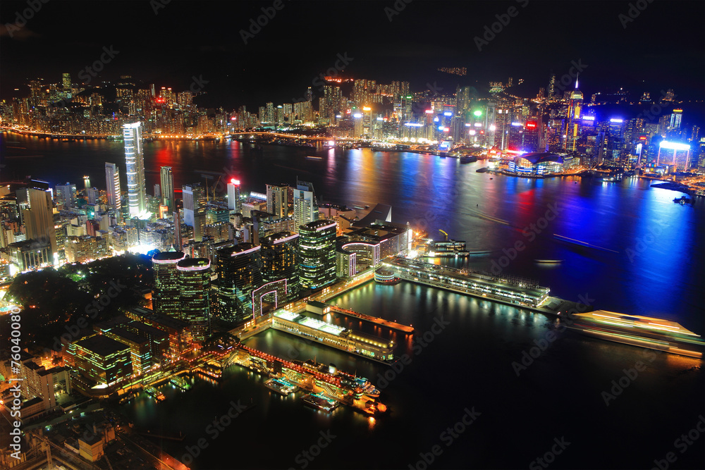 Fototapeta premium Hong Kong night view
