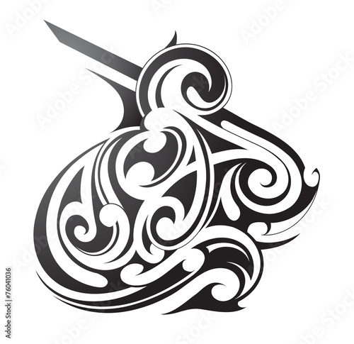 Maori tribal tattoo