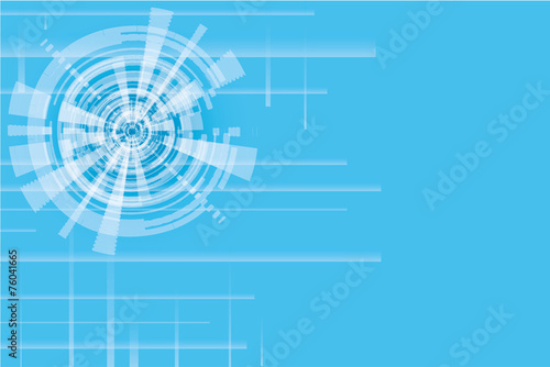 abstract rotating motor on a blue background