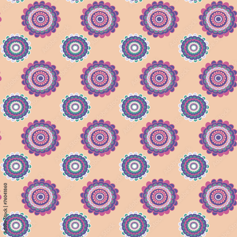 doodle flower pattern