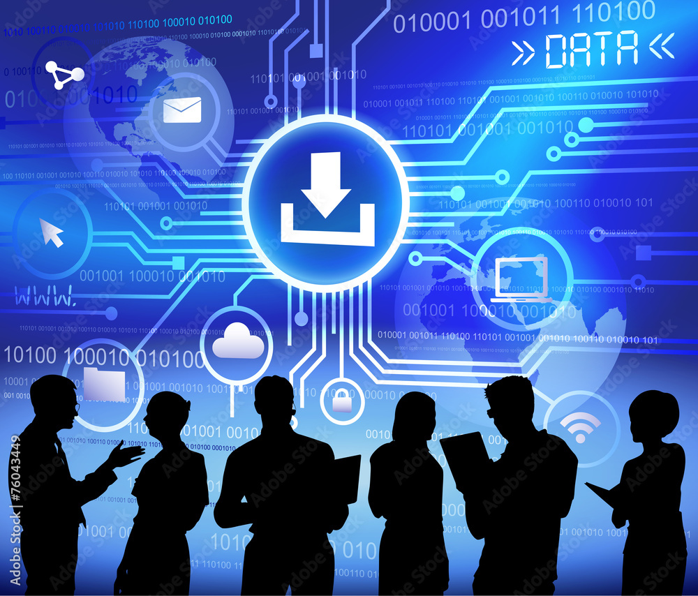 Vector of Business and Data Network Vector of Business and Data Network