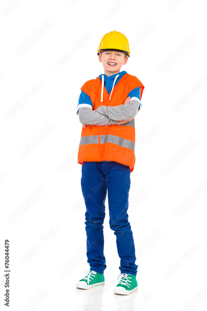 Little construction worker