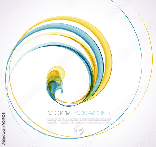 Abstract smoky waves  background. Template brochure design