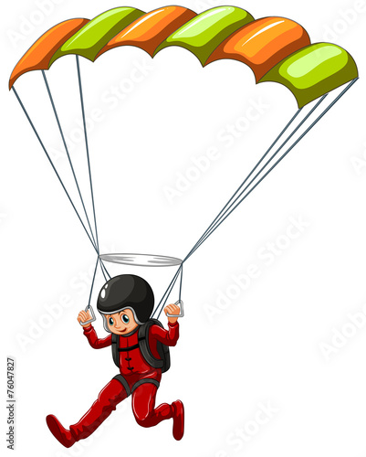 Sky diving