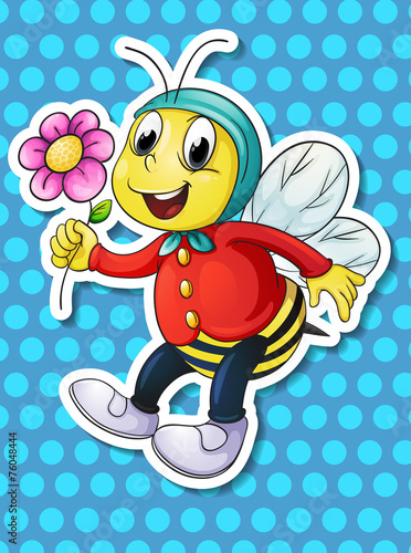 Bee and flower