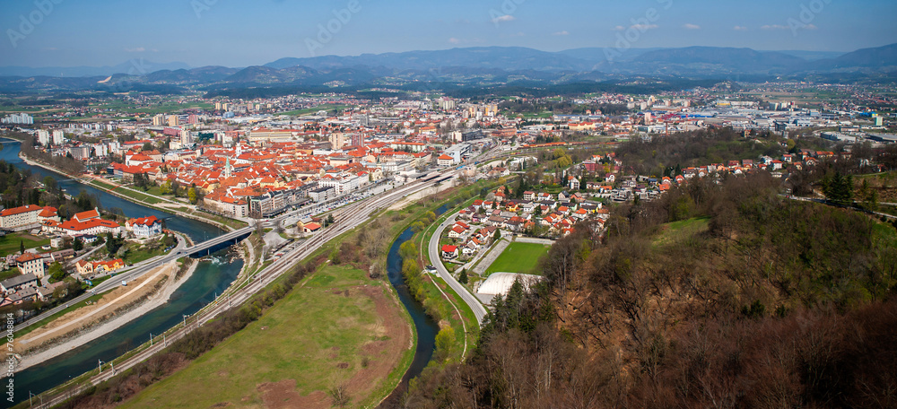 Celje town, panorama, Slovenia