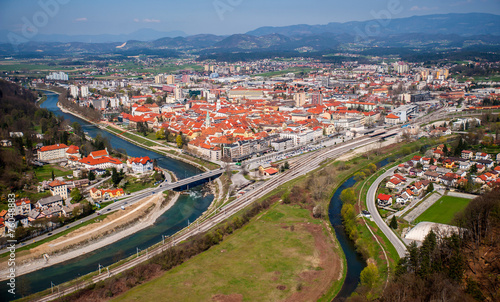 Celje town, panorama, Slovenia