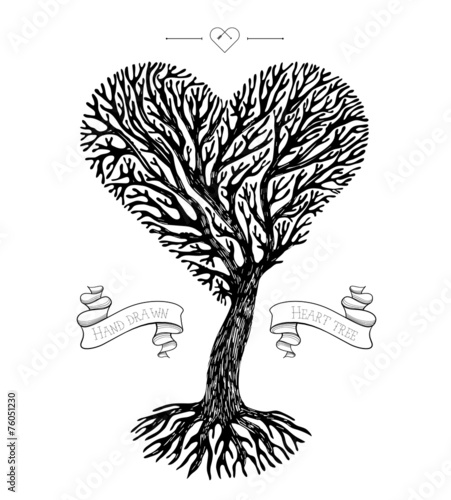 Tree crown like heart