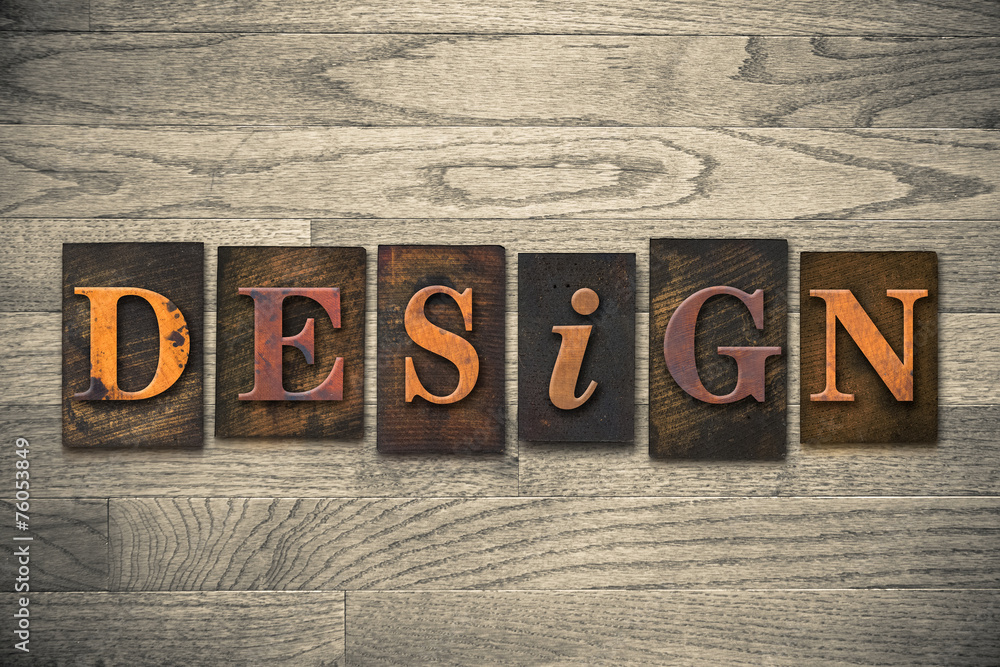 Naklejka premium Design Concept Wooden Letterpress Type
