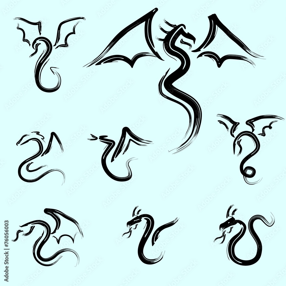 Obraz premium dragon. logo (part 1)